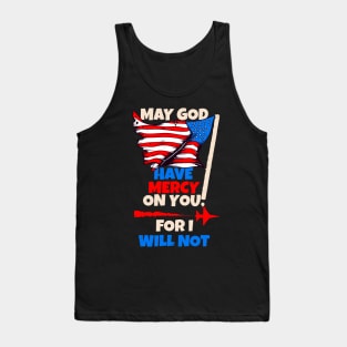 USA Flag Pride Army God Mercy USAF Soldier Gift Tank Top